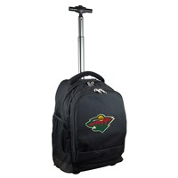 Black Minnesota Wild 19'' Premium Wheeled Backpack