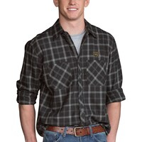 Men's Charcoal Western Michigan Broncos Brewer Flannel Long Sleeve Shirt