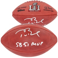 Tom Brady New England Patriots Super Bowl LI Champions Autographed Super Bowl LI Pro Football with "SB LI MVP" Inscription