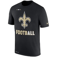 Men's Nike Black New Orleans Saints Sideline Legend Football Performance T-Shirt