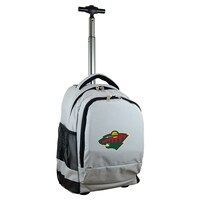 MOJO Gray Minnesota Wild 19'' Premium Wheeled Backpack
