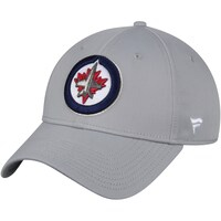 Men's Fanatics Branded Gray Winnipeg Jets Elevated Core Structured Adjustable Hat