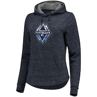 Women's Fanatics Branded Navy Vancouver Whitecaps FC Distressed Team Speckled Fleece Pullover Hoodie