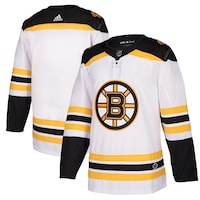 Men's adidas White Boston Bruins Away Authentic Blank Jersey