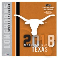 Texas Longhorns 2018 12" x 12" Team Wall Calendar