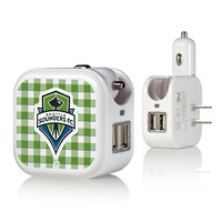 Seattle Sounders FC Gingham 2-In-1 USB Charger