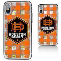 Houston Dynamo Plaid Glitter iPhone X/XS Case