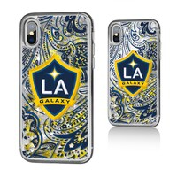 LA Galaxy Pattern Glitter iPhone X/XS Case