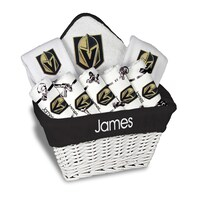 Newborn & Infant White Vegas Golden Knights Personalized Large Gift Basket