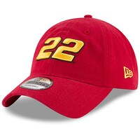 Men's New Era Red Joey Logano Enzyme Washed 9TWENTY Adjustable Hat