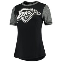 Women's Fanatics Branded Black/Heathered Charcoal Oklahoma City Thunder Made to Move Static Performance T-Shirt