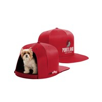 Red Portland Trail Blazers Small Pet Nap Cap Dog Bed