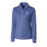 Women's Cutter & Buck Heather Royal TPC Scottsdale Shoreline Half-Zip Pullover Sweatshirt