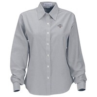 Women's Gray Saint Mary's Gaels Velocity Oxford Plus Size Button-Up Long Sleeve Shirt