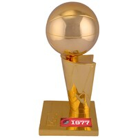 Portland Trail Blazers 1977 NBA Finals Champions 12" Replica Larry O'Brien Trophy with Sublimated Plate