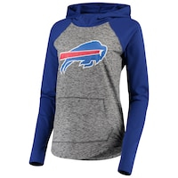Women's G-III 4Her by Carl Banks Heathered Gray/Royal Buffalo Bills Championship Ring Pullover Hoodie