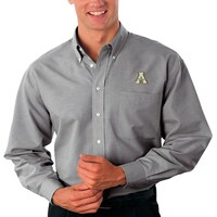 Men's Gray Appalachian State Mountaineers Big & Tall Velocity Oxford Button-Down Shirt