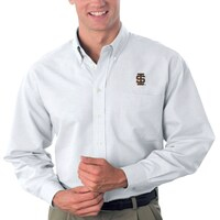 Men's White Idaho State Bengals Big & Tall Velocity Oxford Button-Down Shirt