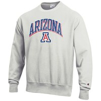 Men's Champion Gray Arizona Wildcats Arch Over Logo Reverse Weave Pullover Sweatshirt