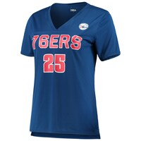 Women's 5th & Ocean by New Era Ben Simmons RoyalPhiladelphia 76ers Name and Number T-Shirt