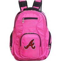 MOJO Pink Atlanta Braves Backpack Laptop