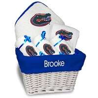 White Chad & Jake Florida Gators Personalized Medium Gift Basket
