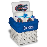 White Chad & Jake Florida Gators Personalized Small Gift Basket