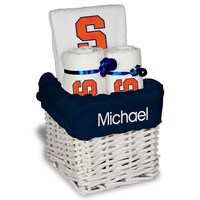 White Chad & Jake Syracuse Orange NCAA Personalized Small Gift Basket