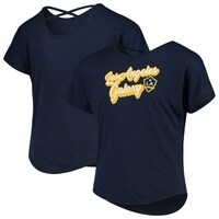 Girls Youth Fanatics Branded Navy LA Galaxy Team T-Shirt