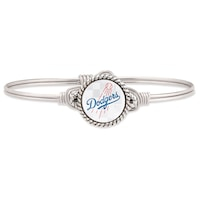 Women's Luca + Danni Silver Los Angeles Dodgers Petite Bangle Bracelet