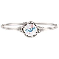Women's Luca + Danni Silver Los Angeles Dodgers Bangle Bracelet