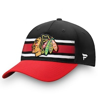 Men's Fanatics Branded Black/Red Chicago Blackhawks Iconic Alpha Adjustable Hat