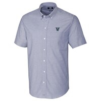 Men's Cutter & Buck Light Blue Villanova Wildcats Stretch Oxford Button-Down Short Sleeve Shirt