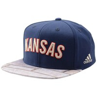 Kansas Jayhawks Team-Issued Navy Adidas Cap - Snapback