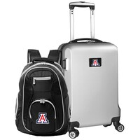 Arizona Wildcats Deluxe 2-Piece Backpack and Carry-On Set - Silver