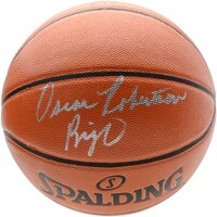Oscar Robertson Milwaukee Bucks Autographed Spalding Indoor/Outdoor Basketball with "Big O" Inscription