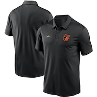 Men's Nike Black Baltimore Orioles Cooperstown Collection Logo Franchise Performance Polo