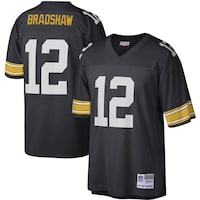 Men's Mitchell & Ness Terry Bradshaw Black Pittsburgh Steelers Legacy Replica Jersey