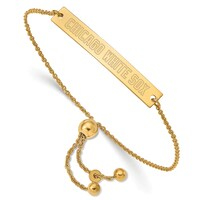 Women's Chicago White Sox Sterling Silver Gold-Plated Bar Bracelet