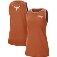 Women's Nike Texas Orange/Gray Texas Longhorns High Neck 2-Hit Performance Tank Top