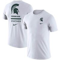Men's Nike White Michigan State Spartans DNA Logo Performance T-Shirt