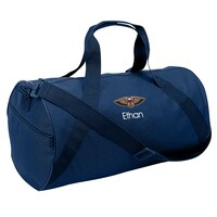 Youth Navy New Orleans Pelicans Personalized Duffle Bag