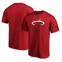 Men's Fanatics Branded Red Miami Heat Primary Team Logo T-Shirt