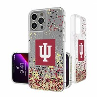 Indiana Hoosiers iPhone Glitter Confetti Design Case