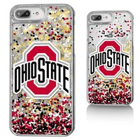 Ohio State Buckeyes iPhone Glitter Confetti Design Case