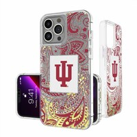Indiana Hoosiers iPhone Glitter Paisley Design Case