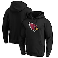 Men's Fanatics Branded Black Arizona Cardinals Primary Logo Fitted Pullover Hoodie