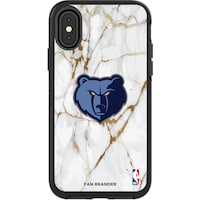 Black Memphis Grizzlies iPhone Symmetry Marble Case