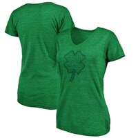 Women's Fanatics Branded Kelly Green St. Louis Cardinals St. Patrick's Day Paddy's Pride Tri-Blend V-Neck T-Shirt