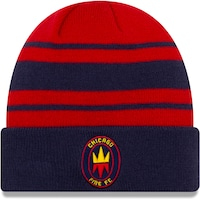 Men's New Era Red/Navy Chicago Fire Cuffed Knit Hat